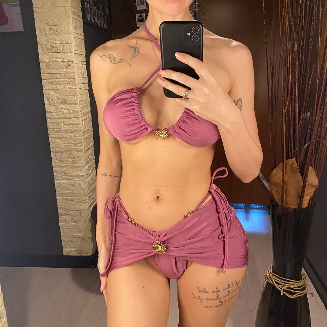 Murta Pink Rush Skirted